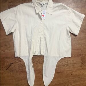 Banana Republic Kids Off-White Button-Down Shirt